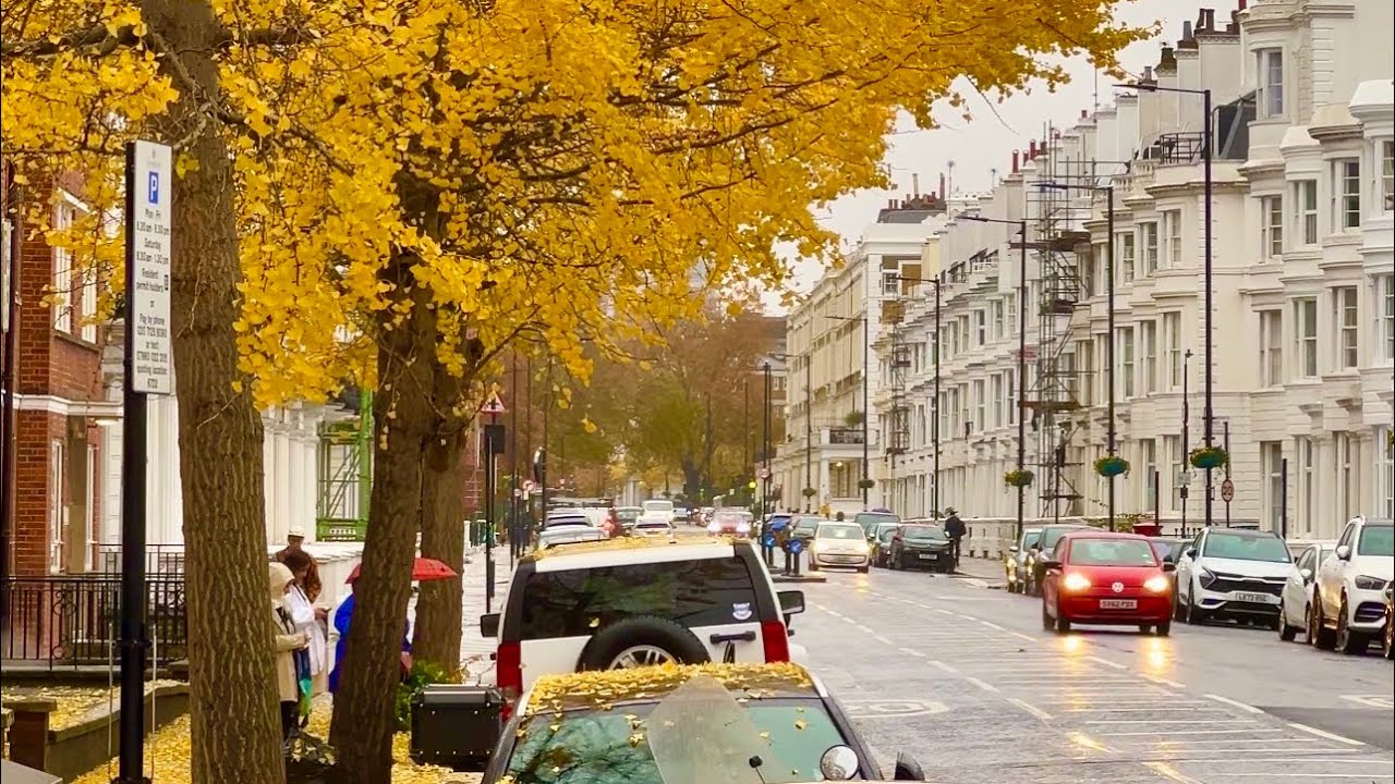 ☔️ 2.5 hours HEAVY LONDON rain walk compilation [4K] | Autumn 2024 🍂🍁