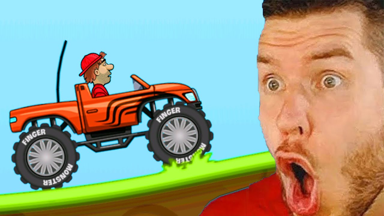 ich spiele das ERSTE MAL HILL CLIMB RACING! (Neuer Rekord)