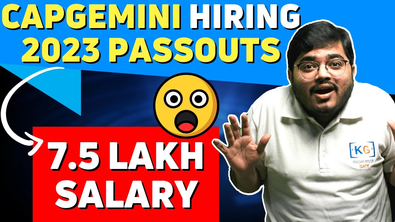CAPGEMINI Hiring 2023 Batch at 7.5 Lakh Package || Recruitment Process || Exam Pattern || Syllabus