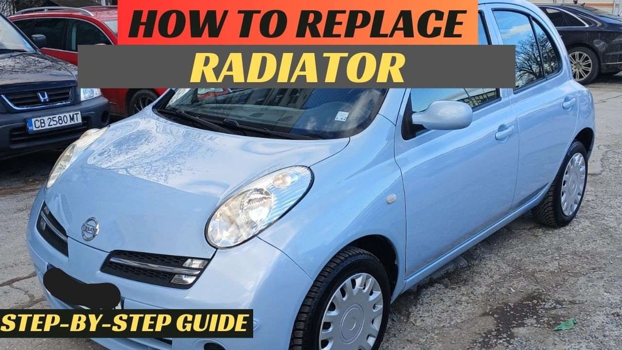 How to replace the AC condenser / Radiator on Nissan Micra K12 1.2i