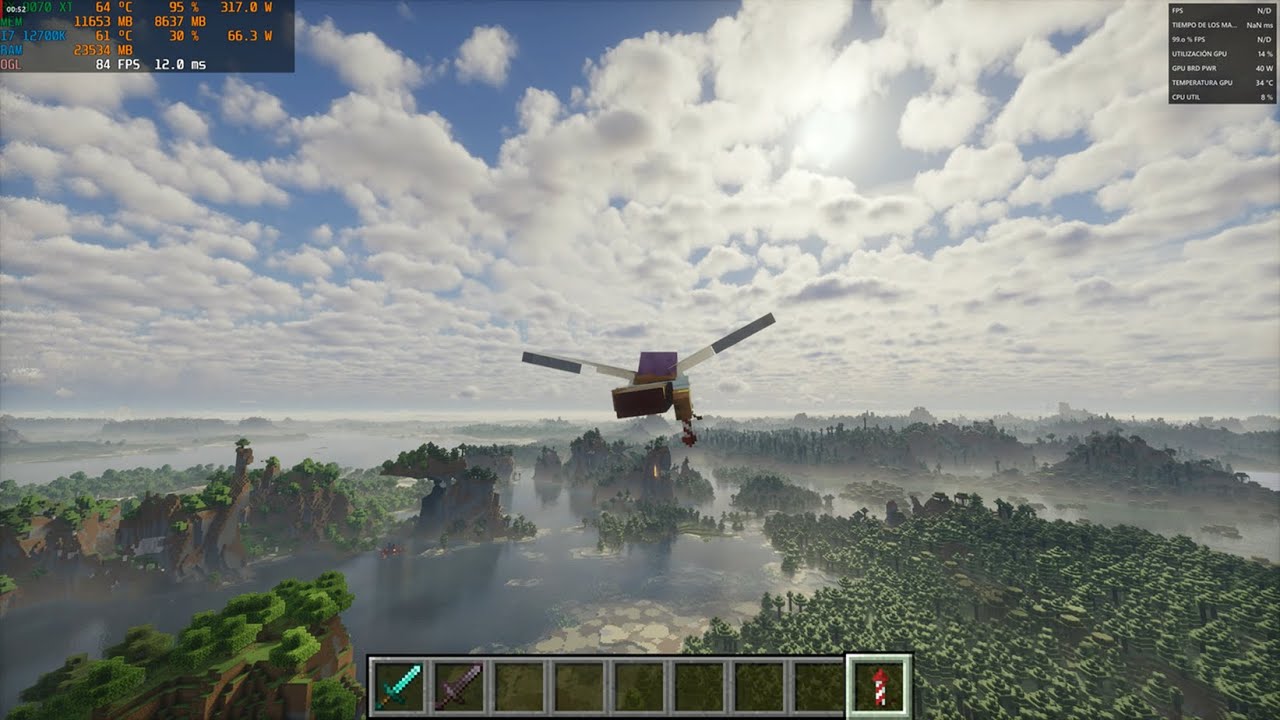 Minecraft 4 K | RX 9070 XT | I7 12700K | Voxy + Chunky + Photon,  Better than Distant Horizons?