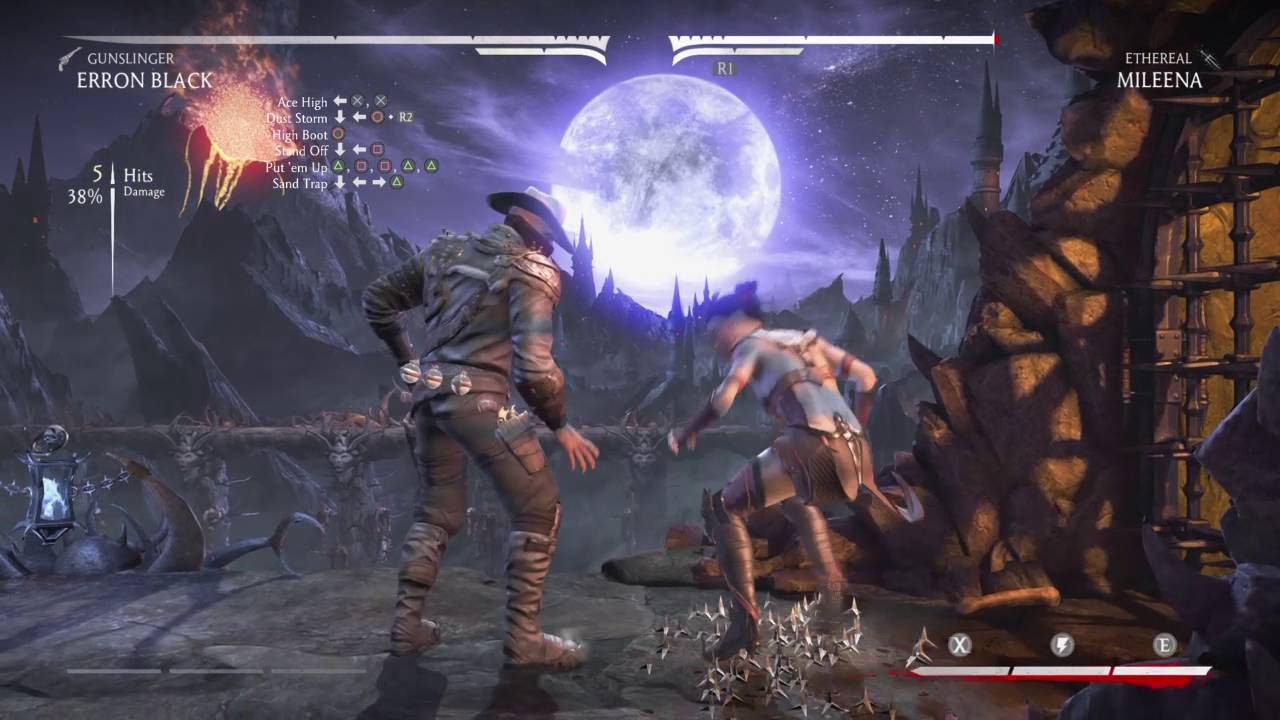 MKX - Erron Black Combo Breakdown (Inputs/Timings 53% Gunslinger)