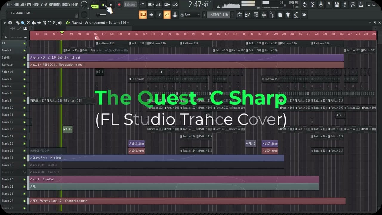 The Quest - C Sharp (FL Studio Trance Cover)