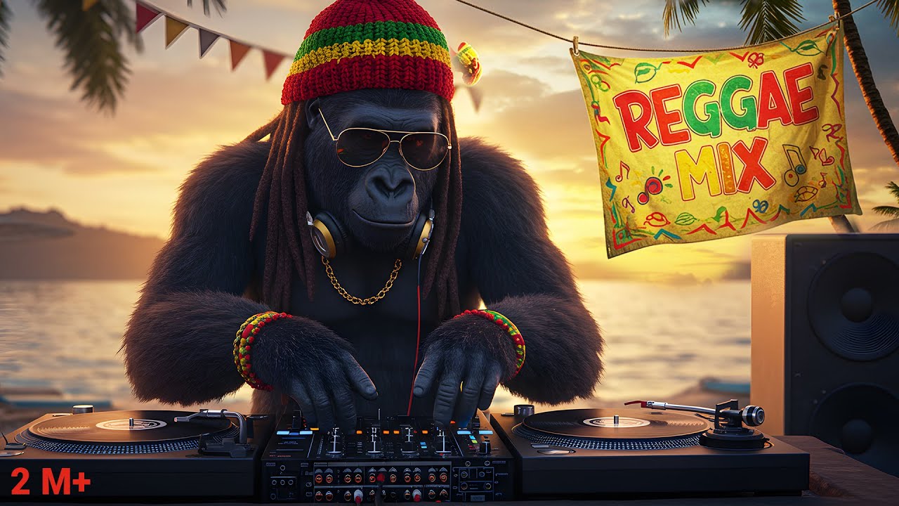 1 Hour Reggae Island Mix ft. Gorilla DJ 🎧 Nonstop Dub &bull; Chill Rasta Beats on the Beach