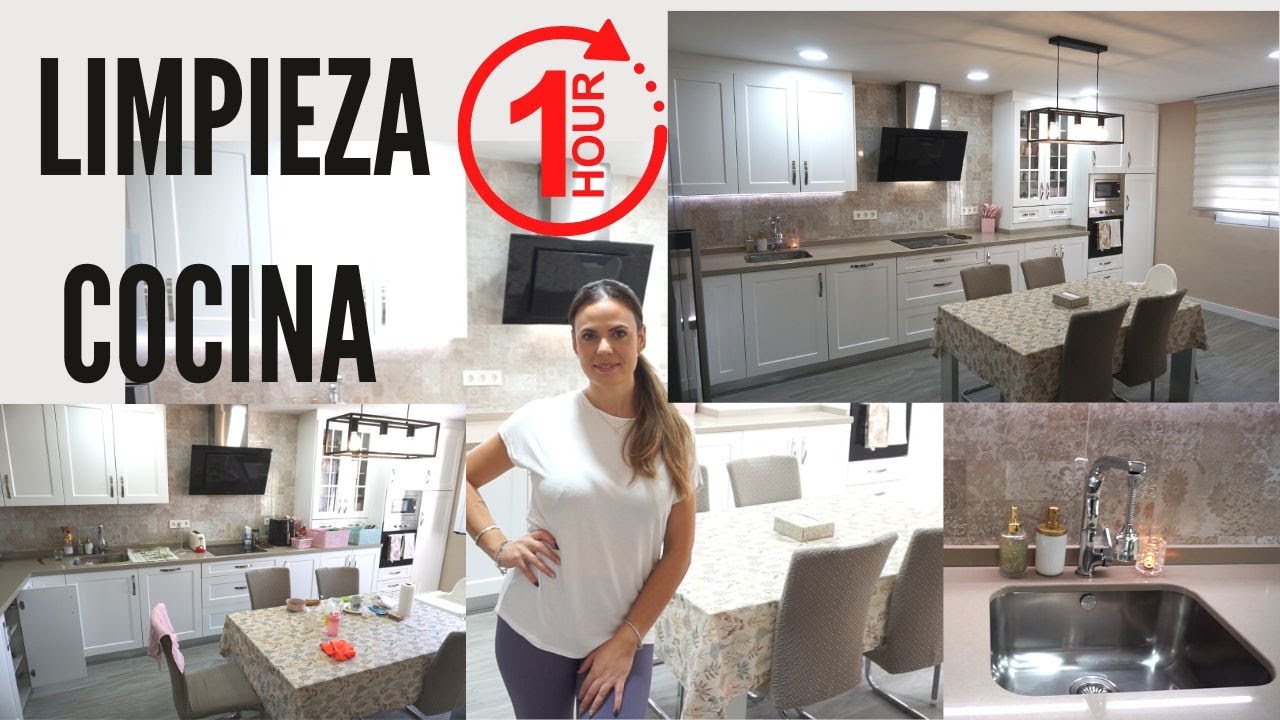 LIMPIA CONMIGO 💧🔋 RUTINA DE LIMPIEZA COCINA EN 1 HORA
