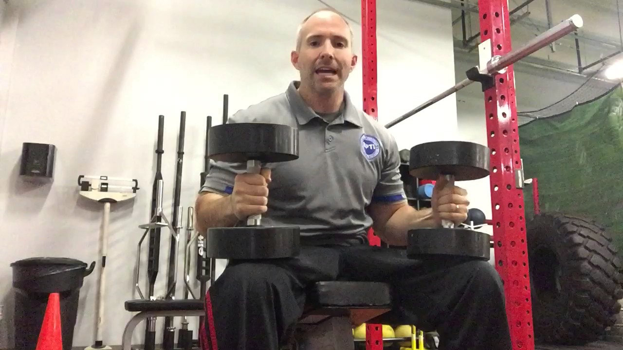 How to get heavy dumbbells into position