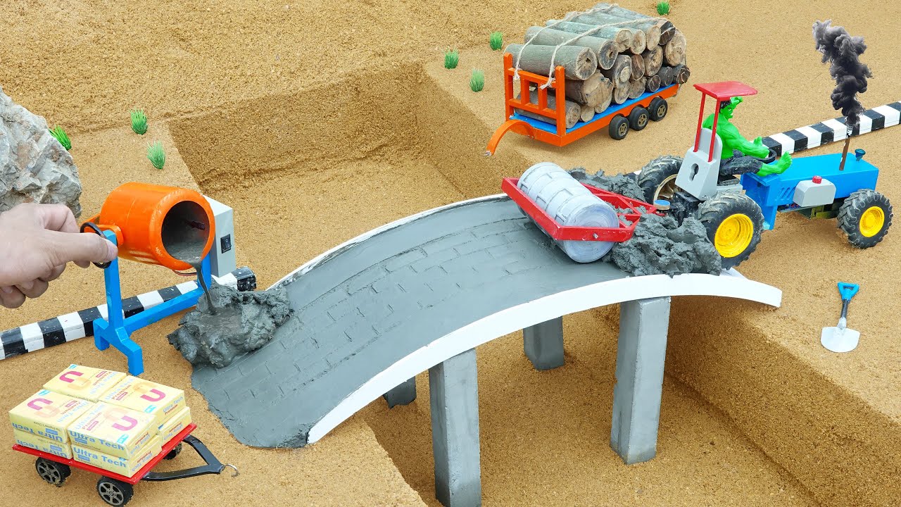 Collapsed wooden bridge | Scientific project on building strong concrete bridges
