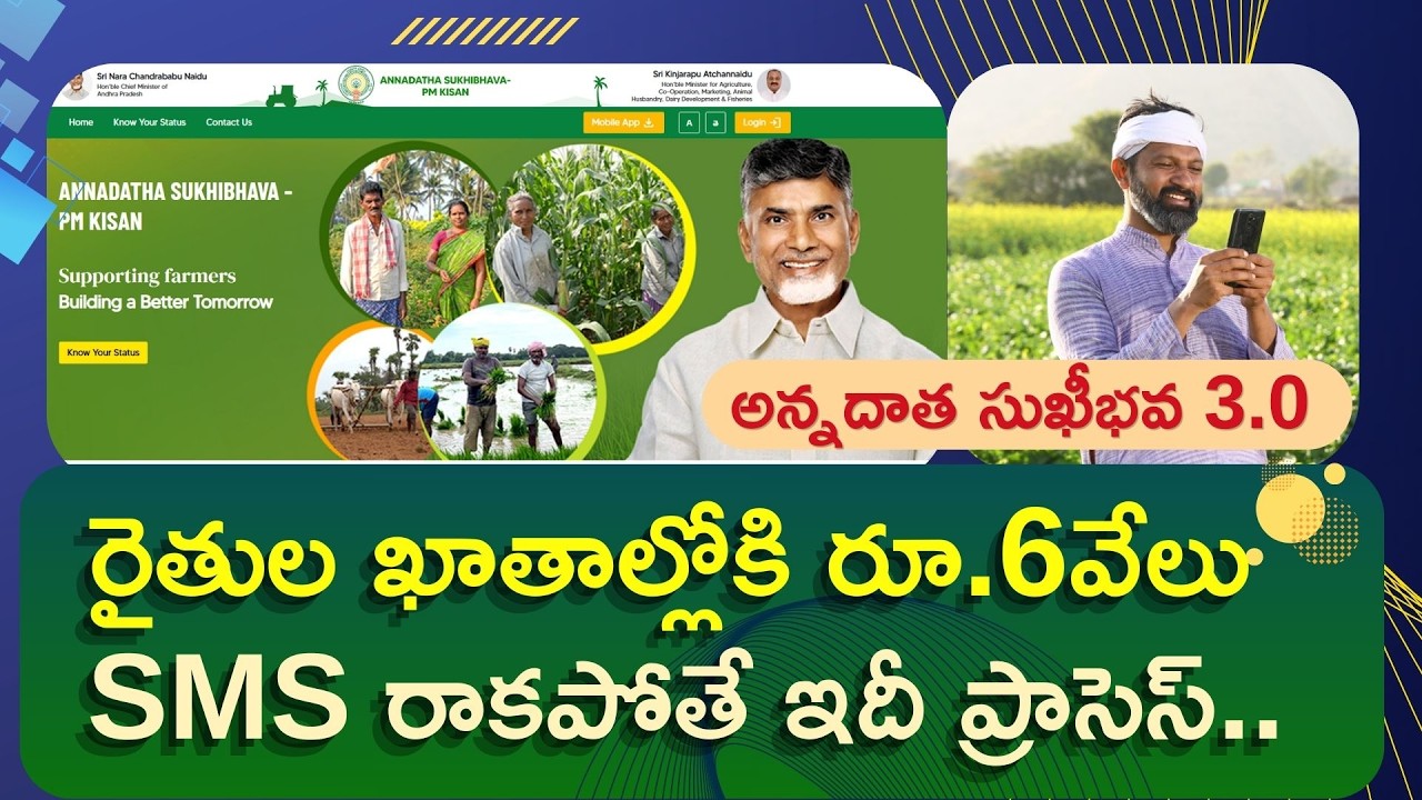 What To Do If Annadata Sukhibhava ₹6,000 Is Not Credited In Your Account | Full Details Here