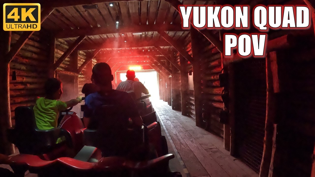 Yukon Quad POV (Back Row, 4K 60FPS), Le Pal Intamin Straddle Coaster | Non-Copyright