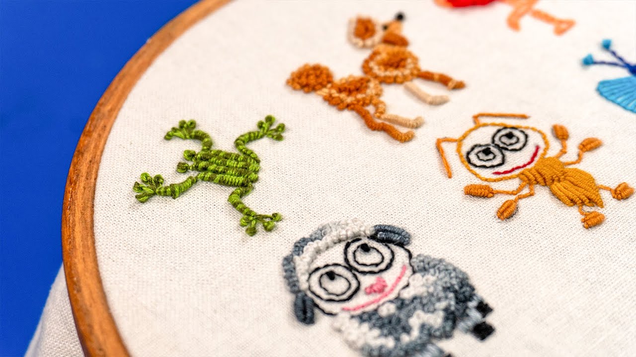 ANIMAL EMBROIDERY: Make Your Own Hand Embroidery Designs on Clothes: