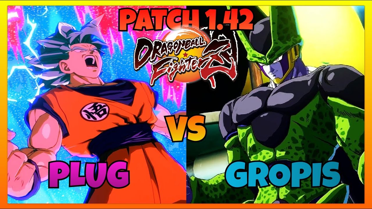 DBFZ 1.42 - PLUG vs GROPIS gameplays (Blue Goku, Videl, Nappa vs Android 21, Zamasu, Cell)