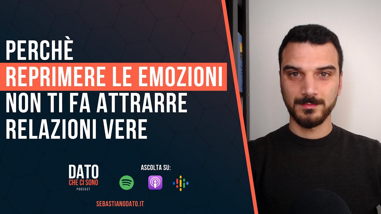Perché reprimere le emozioni non ti fa attrarre relazioni vere