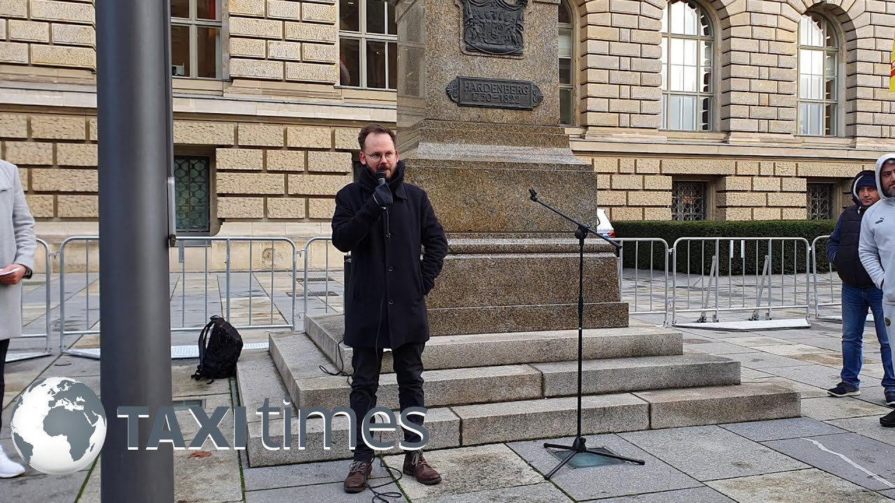 Mindesttarif für Mietwagen:  Demo Berlin - Kristian Ronneburg (die Linke)