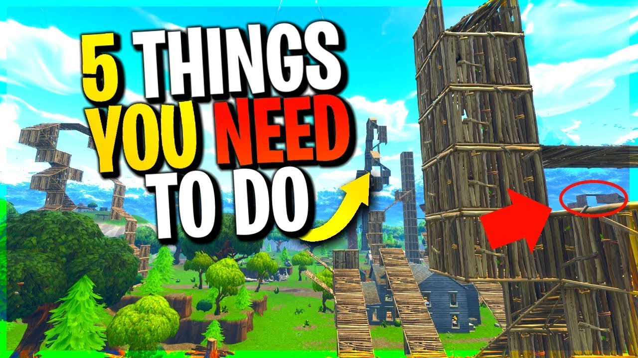5 Things YOU *NEED* to be Doing in Playground Mode to be a PRO | Fortnite Battle Royale
