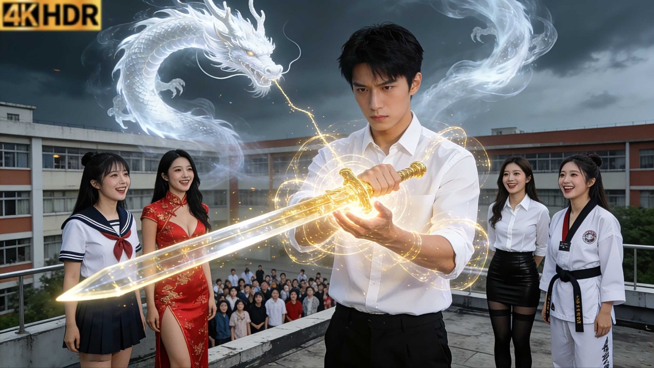 Man Cultivates 50 Years As Ageless Sword God, Returns To College, Beauties Court Him, He Slays Foes!