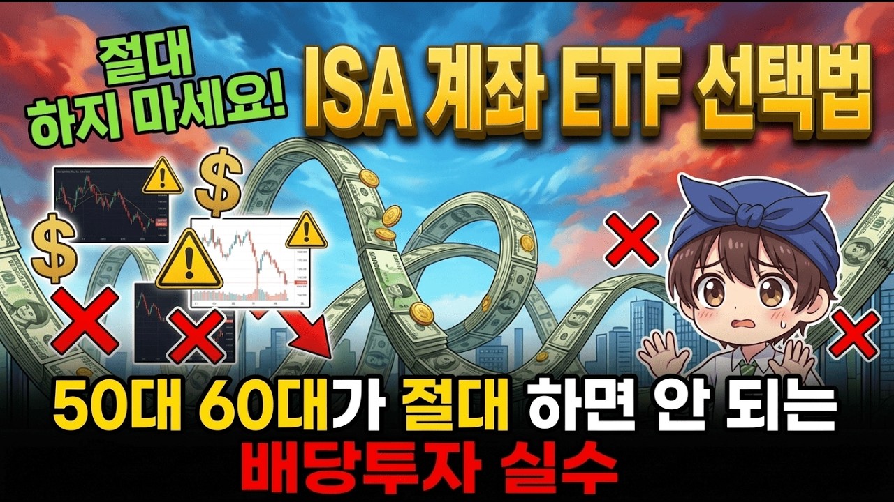 ISA 계좌 모르고 배당 투자하면 매년 수백만 원씩 세금으로 증발합니다.50대 60대 필수 절세법