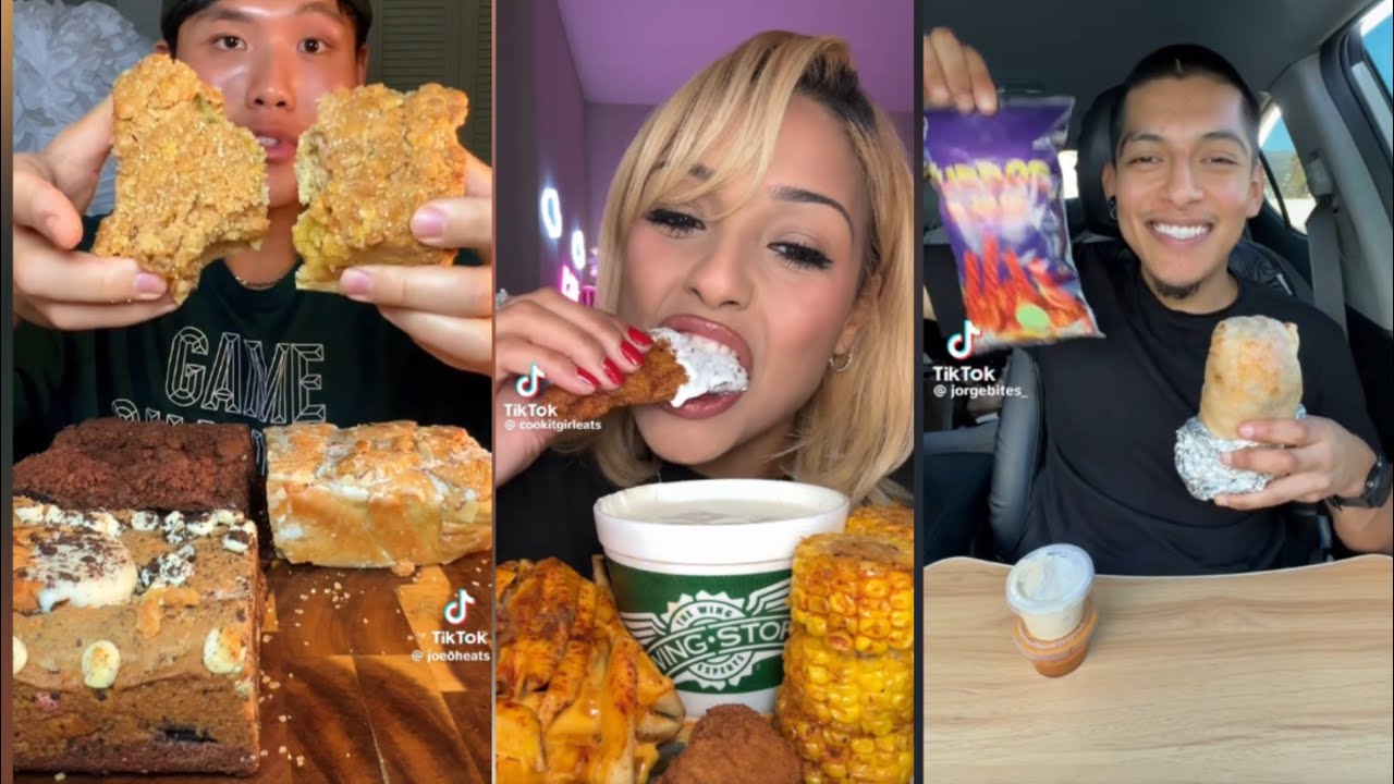 TikTok mukbang compilation (all foods ) 🔥