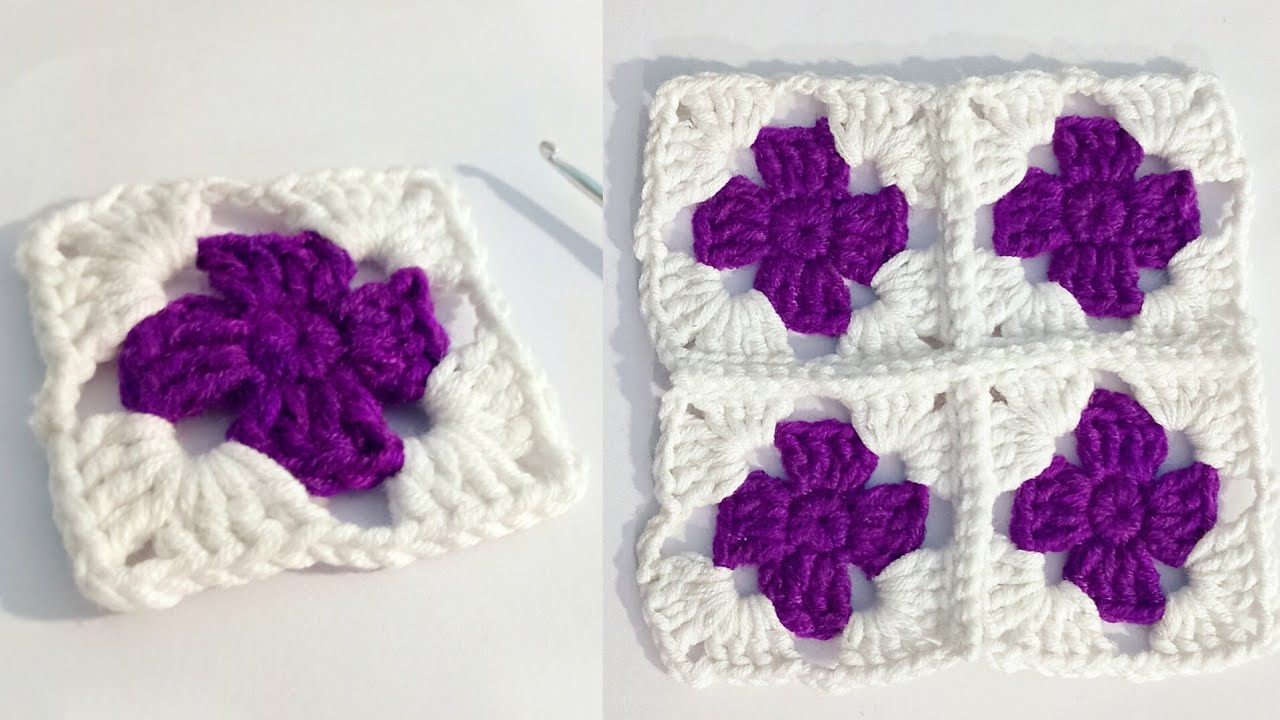 Beautiful Granny Square Pattern | Easy Crochet Tutorial | Crochet Granny Square for Blankets & Bags