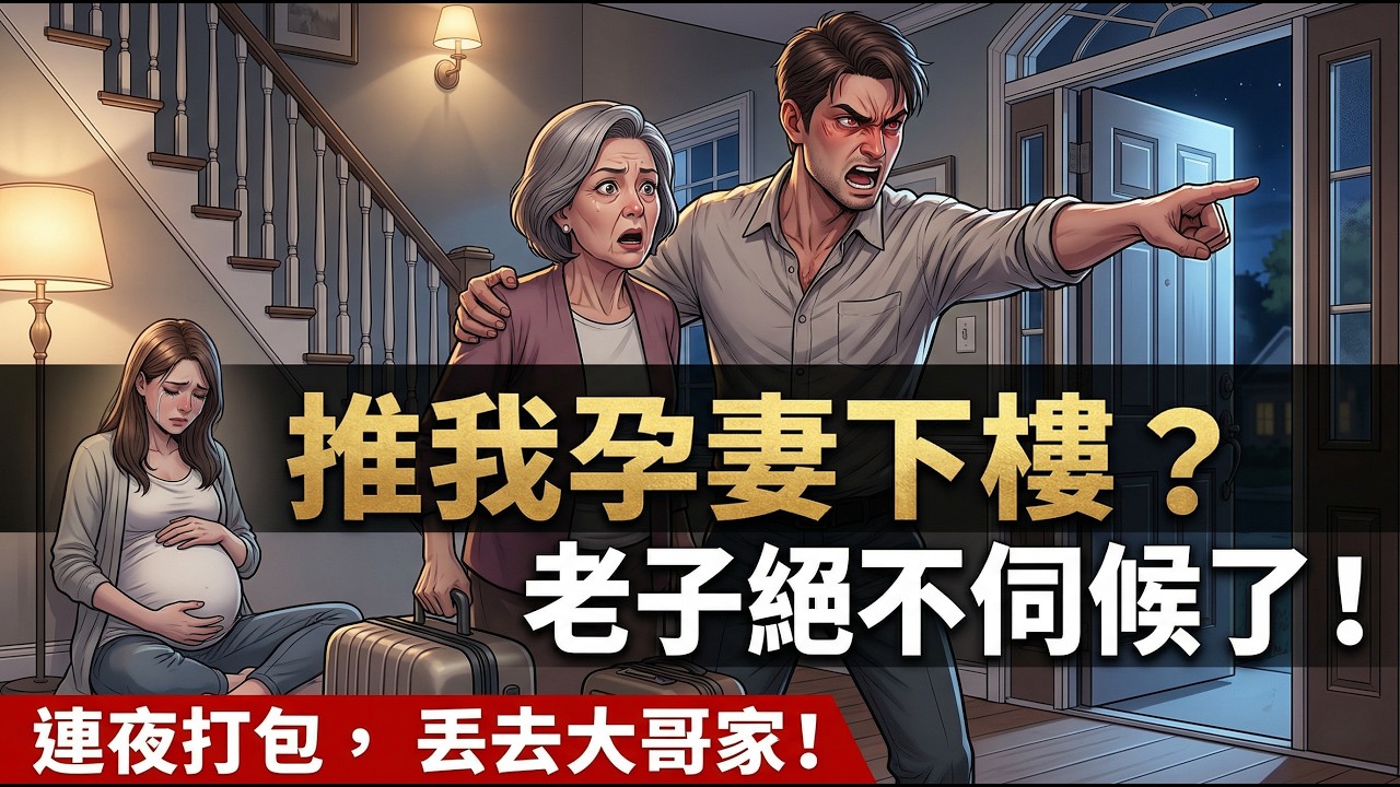 ✅️【一口氣看完】偏心老媽竟把我「懷孕5個月的妻子」推下樓？看著妻子倒地抽搐，我徹底撕破臉拒絕愚孝！連夜把她打包丟去大哥家：「你最疼他，找他養老去！」 | 家庭倫理 | 婆媳大戰爽劇