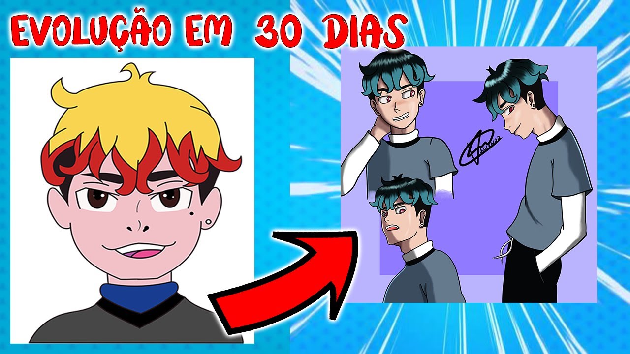 EVOLUÇÃO DE 30 DIAS ( DESENHO DIGITAL )