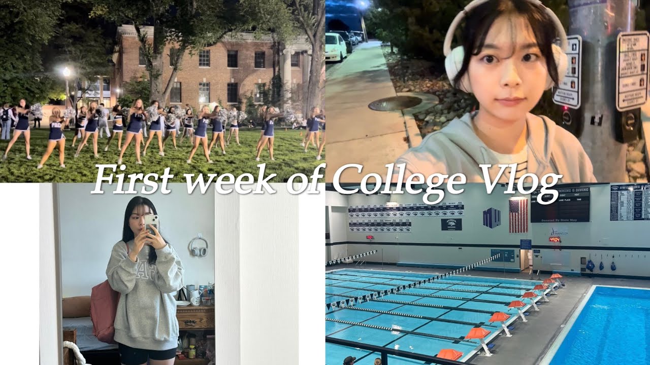 Ep.02 : 🇺🇸교환학생 VLOG l 미국 대학교 첫 주 일상, 하이틴 감성 가득한 학교 행사