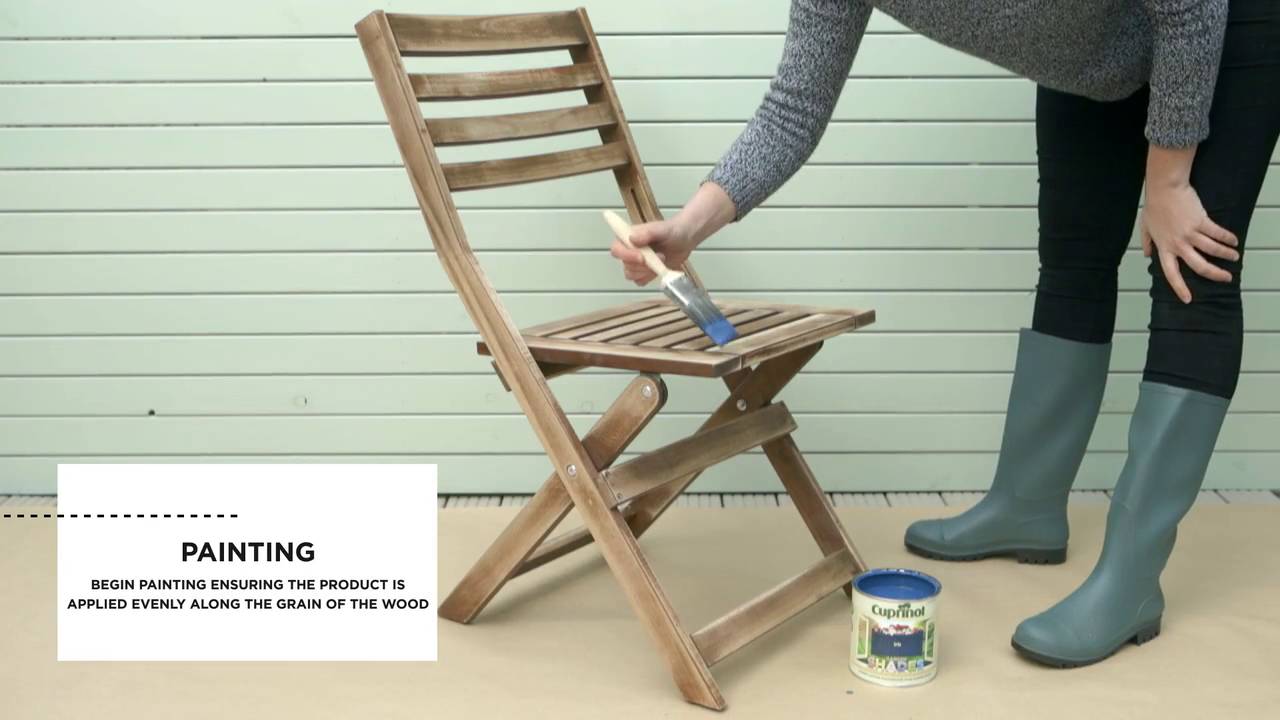 How to paint garden furniture - Cuprinol