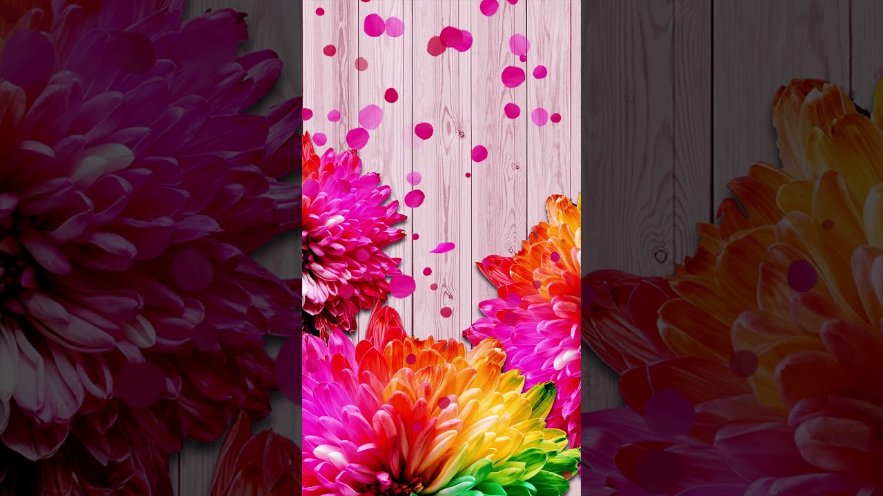 Galaxy Themes - [POLY] Pop Rainbow Flowers