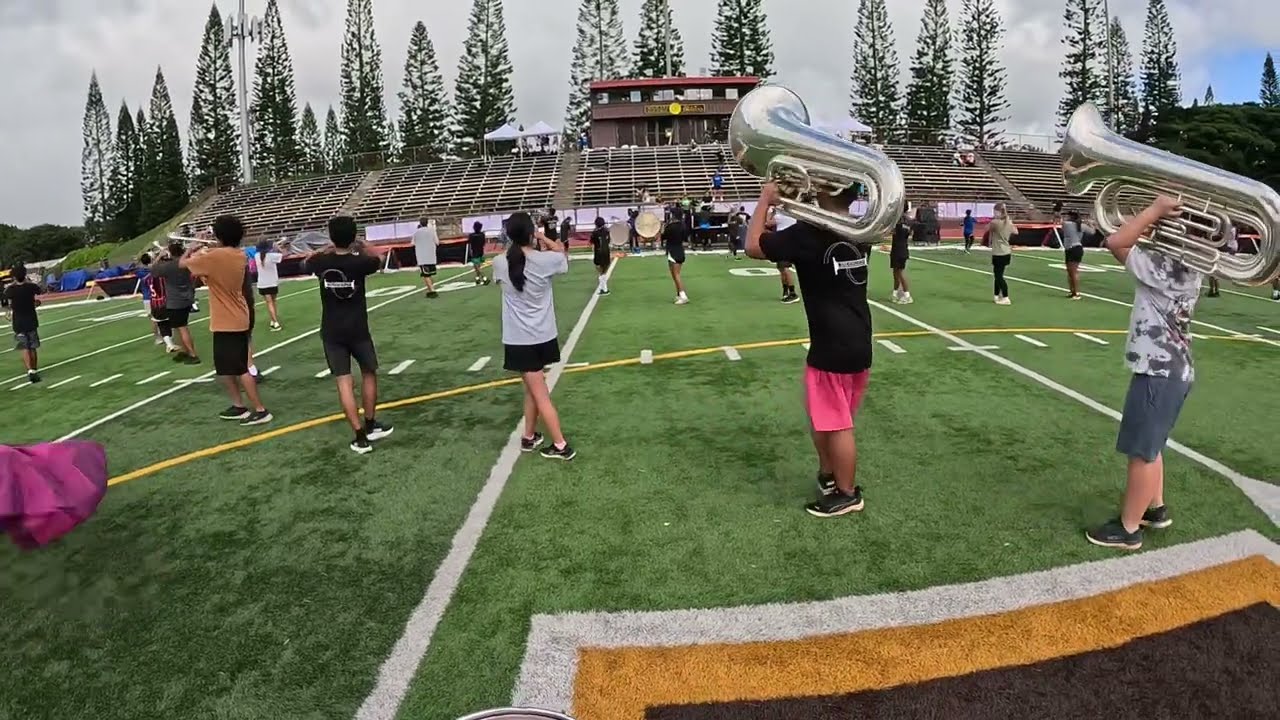 Maui High School Marching Band 2024 - “X” -  Tenor Drum Cam