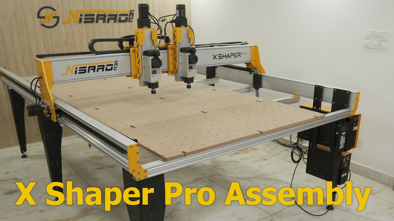 Official X Shaper Pro CNC Assembly - How to assemble cnc router -  Nisaro CNC India