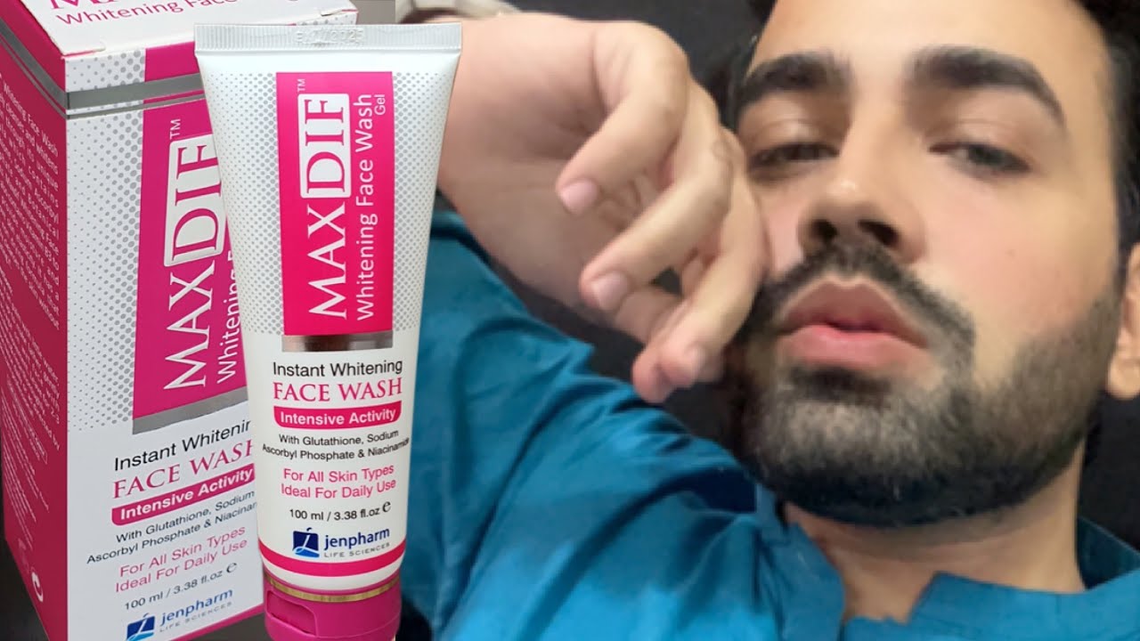 Maxdif facewash for skin whitening review | best facewash for skin lightening and whitening |