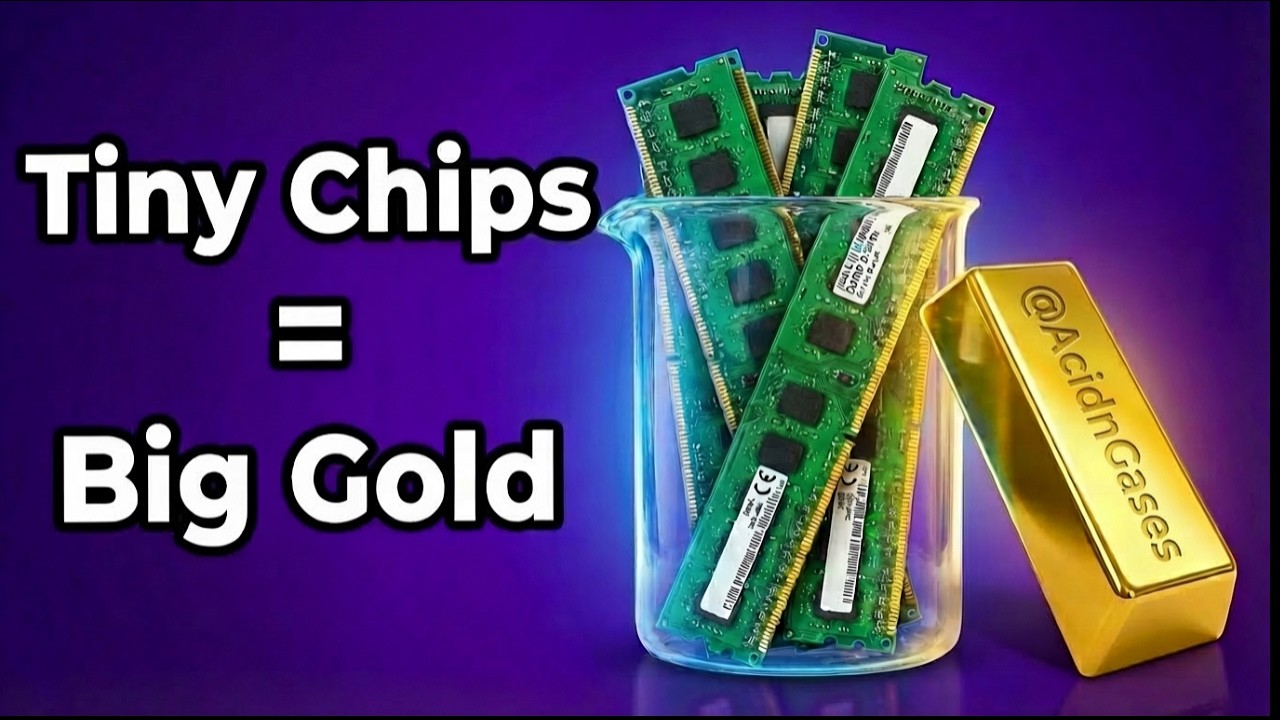 Extracting gold from 3kg of BGA chips | Full process
