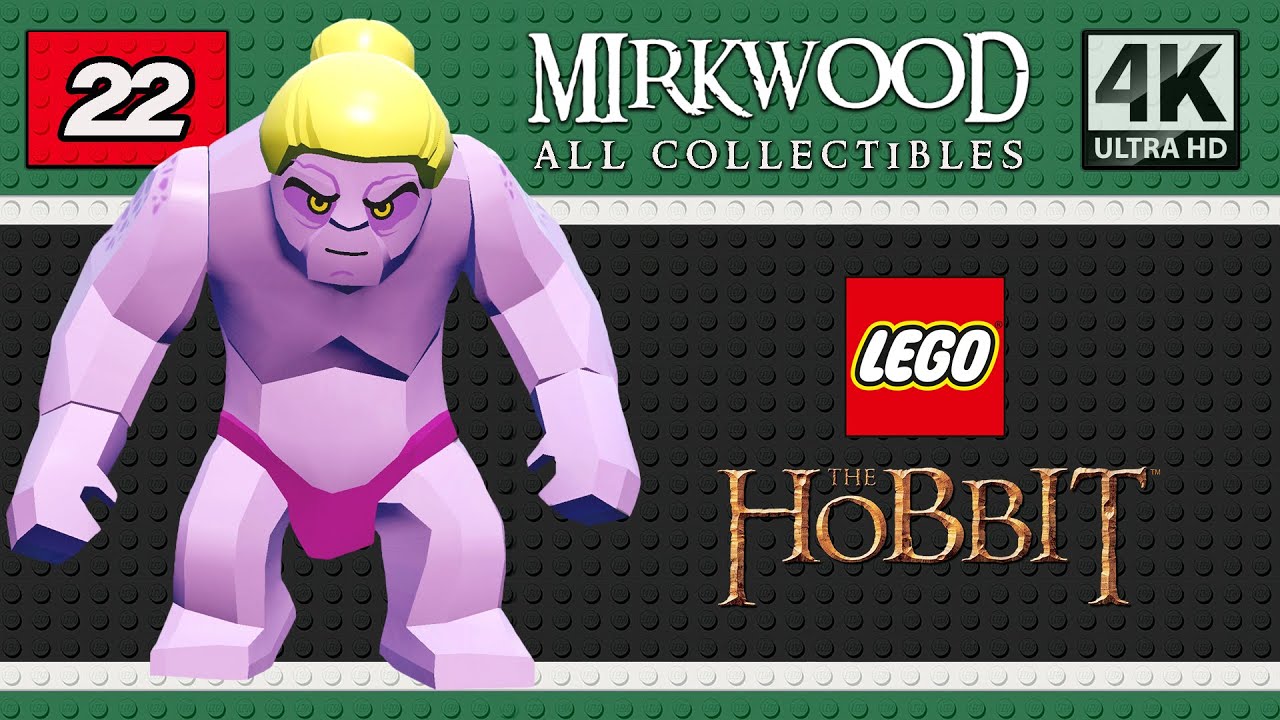 Lego The Hobbit Walkthrough | PC 4K 60FPS | Mirkwood | All Collectibles