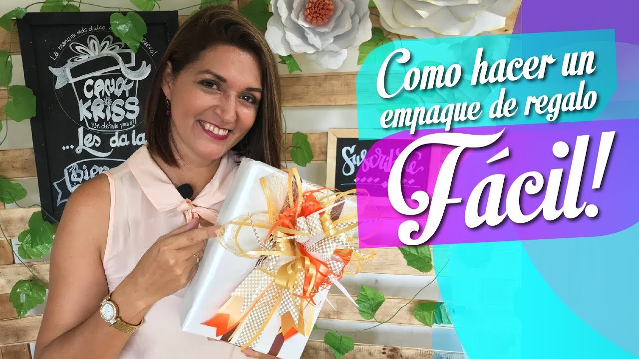 Idea fácil para EMPACAR un  Regalo| Como envolver un Regalo