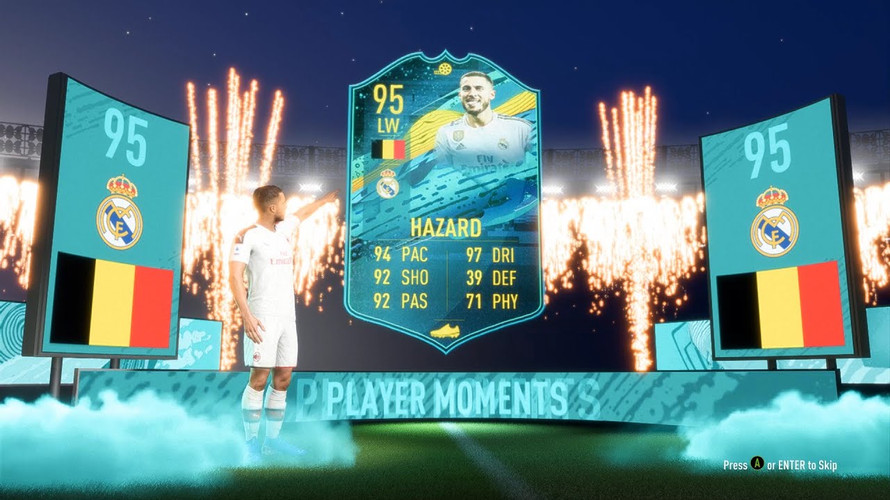 IS HE WORTH IT? PLAYER MOMENTS EDEN HAZARD SBC COMPLETED + GAMEPLAY REVIEW ! - FIFA 20 ULTIMATE TEAM