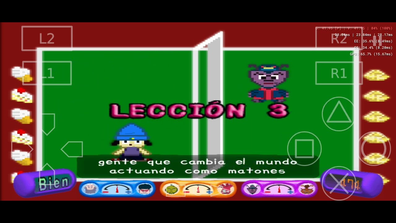 Parappa the Rapper 2 en Celular!                             (Emulador del Video AetherSX2 Ps2)