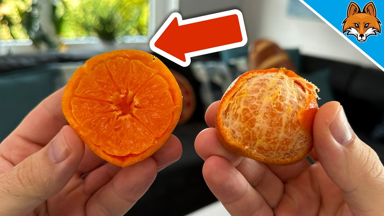 Du hast Mandarinen immer FALSCH ge&ouml;ffnet💥(Ohne es zu wissen)🤯