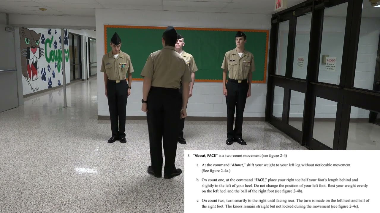 How To Do a Proper About Face Drill Movement