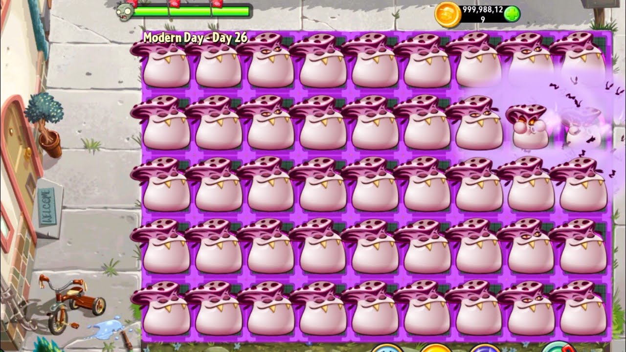 Plants Vs zombies 2 Vamporcini Vs All Zombies Gameplay Challenge | Pvz 2 Modern Day Gameplay