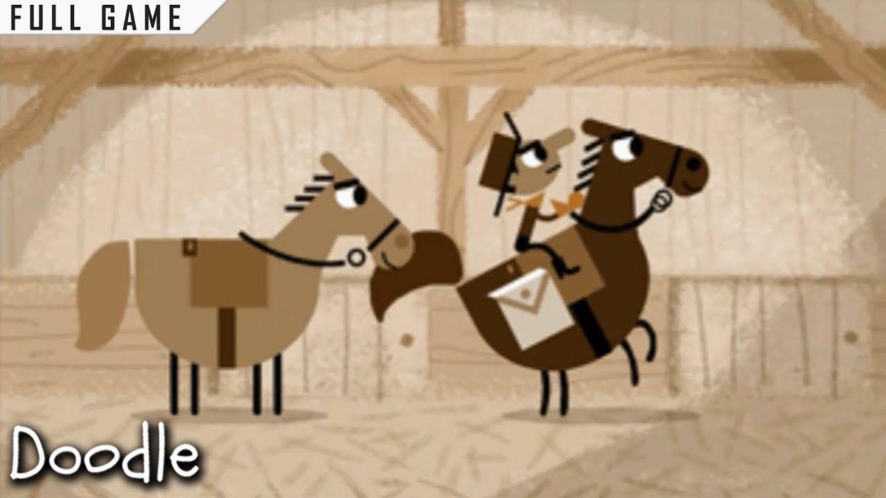 155th Anniversary of the Pony Express (2015) | Google Doodle | Full Game