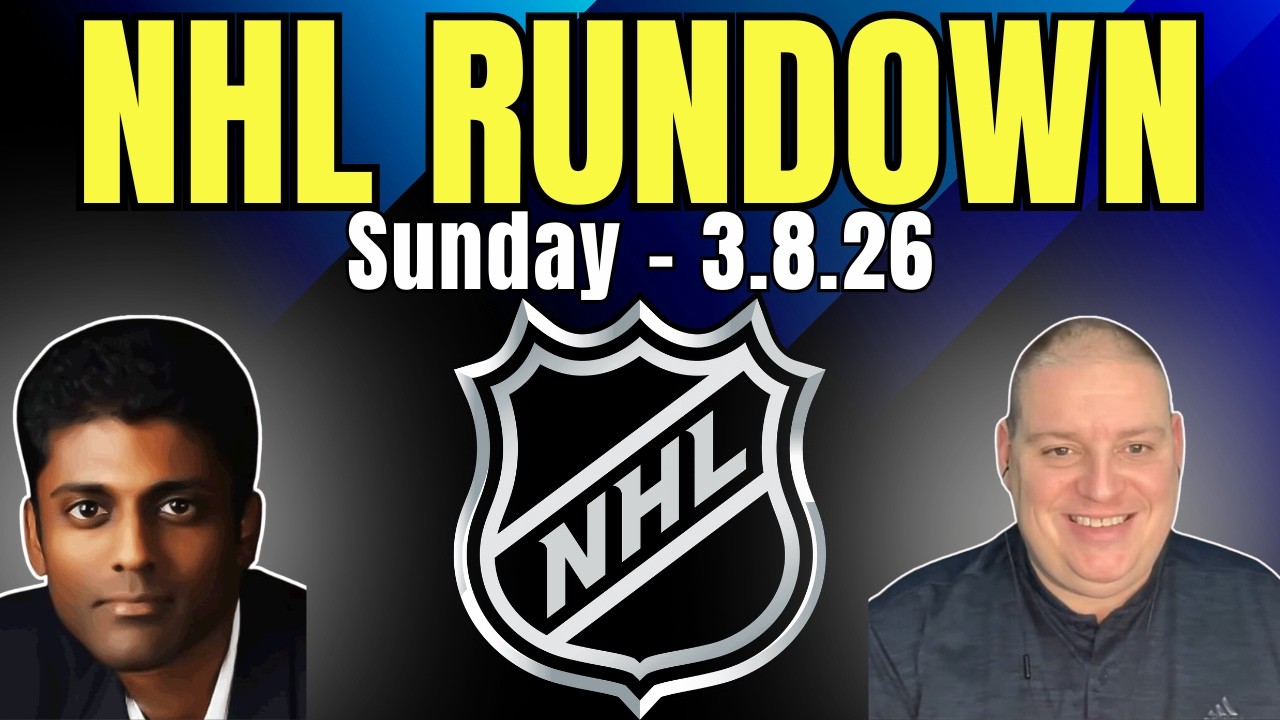 Sunday NHL Rundown Picks - 3/8/26 l Craig Trapp & Indian Cowboys NHL Betting Picks & Predictions