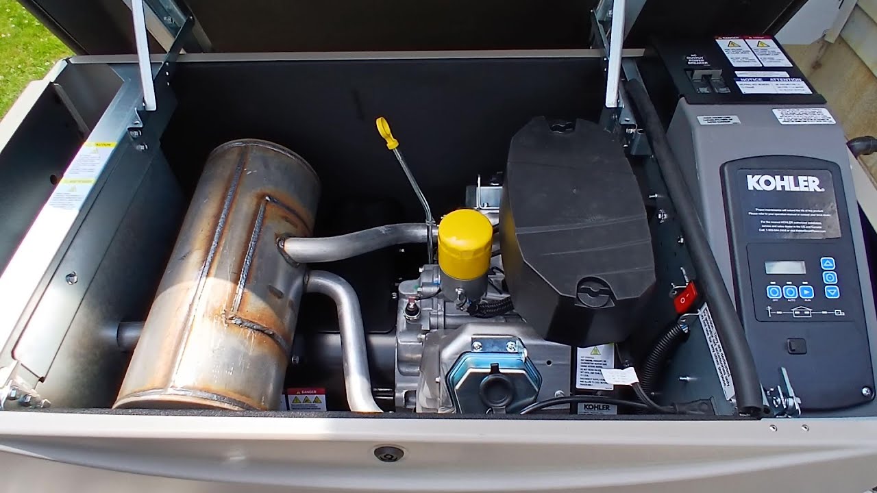 Kohler 26kW Generator Start, Run, Shutdown, and Load Test