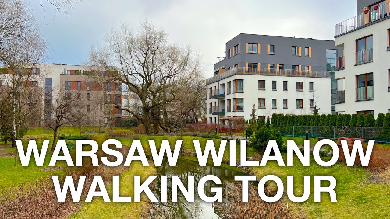 Enchanting Wilan&oacute;w District: Early Spring Walk in Warsaw, Poland | 4K 60FPS Walking Tour