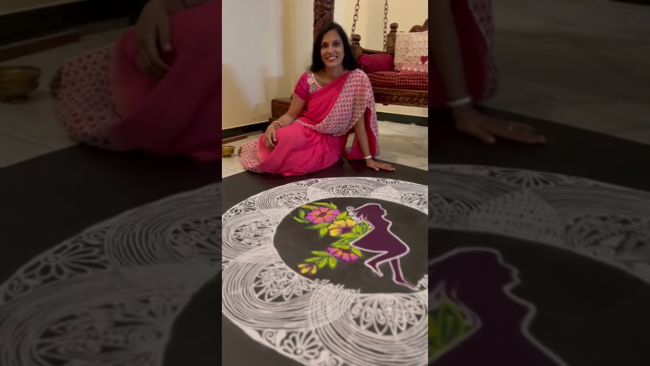 Happy Women&rsquo;s Day 💐 #womensday #rangoli #kolamdesigns #mugguludesigns #rangolidesigns #muggulu