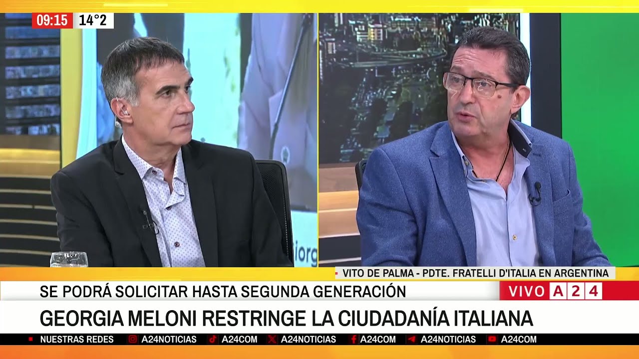 📢 GIORGIA MELONI RESTRINGE LA CIUDADANÍA ITALIANA: SERÁ SOLO PARA HIJOS Y NIETOS DE ITALIANOS