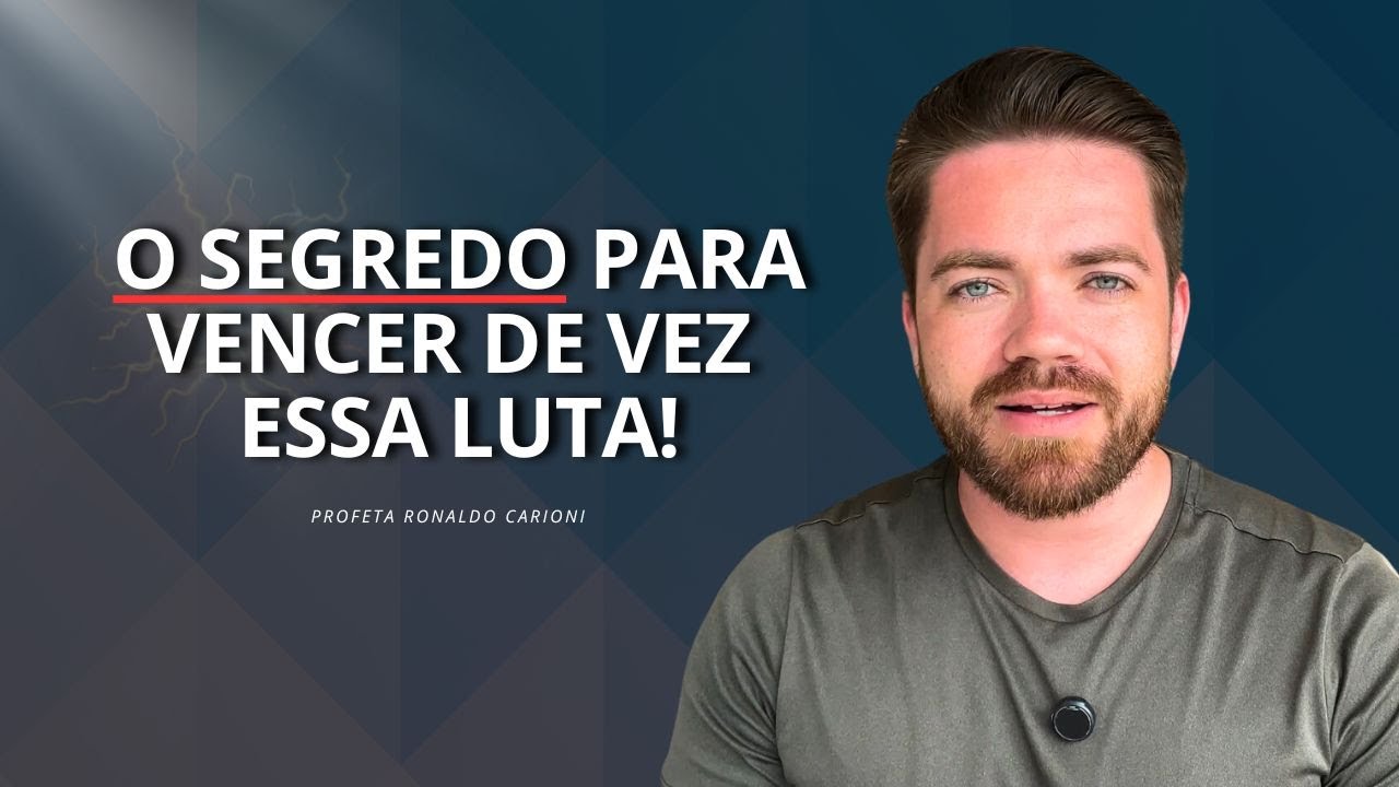 DICA PODEROSA! COMO VENCER ESSA LUTA ESPIRITUAL! | Pr. Ronaldo Carioni