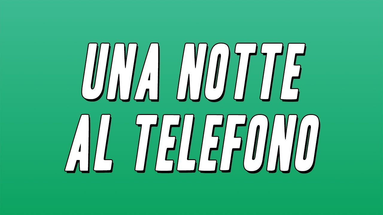 Gigi D'Alessio - Una notte al telefono (Testo)