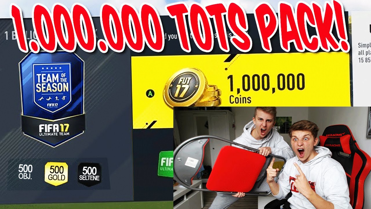 BESTE 1.000.000 COINS TOTS PACK ALLER ZEITEN! ⛔️🔥😎 - FIFA 17 PACK OPENING ULTIMATE TEAM (DEUTSCH)