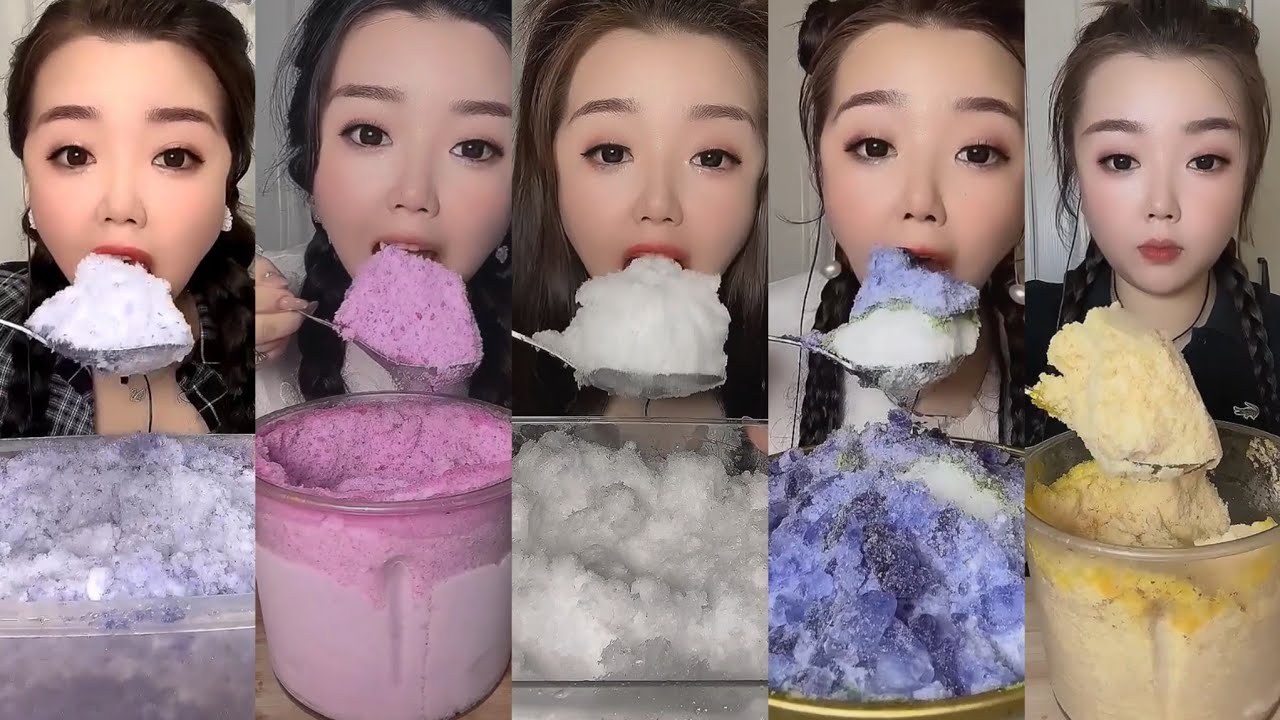 ASMR her powdery ice eating only bites part 5