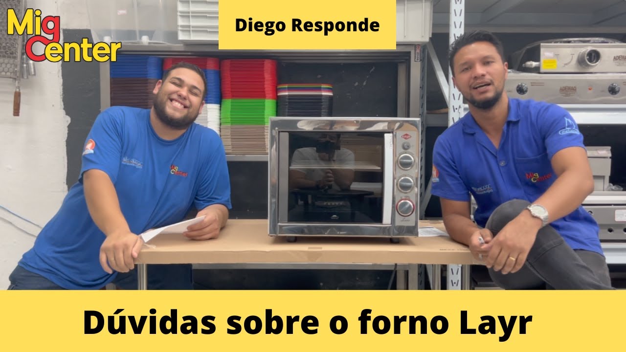 Diego responde as dúvidas dos inscritos sobre o forno Layr - Mig Center