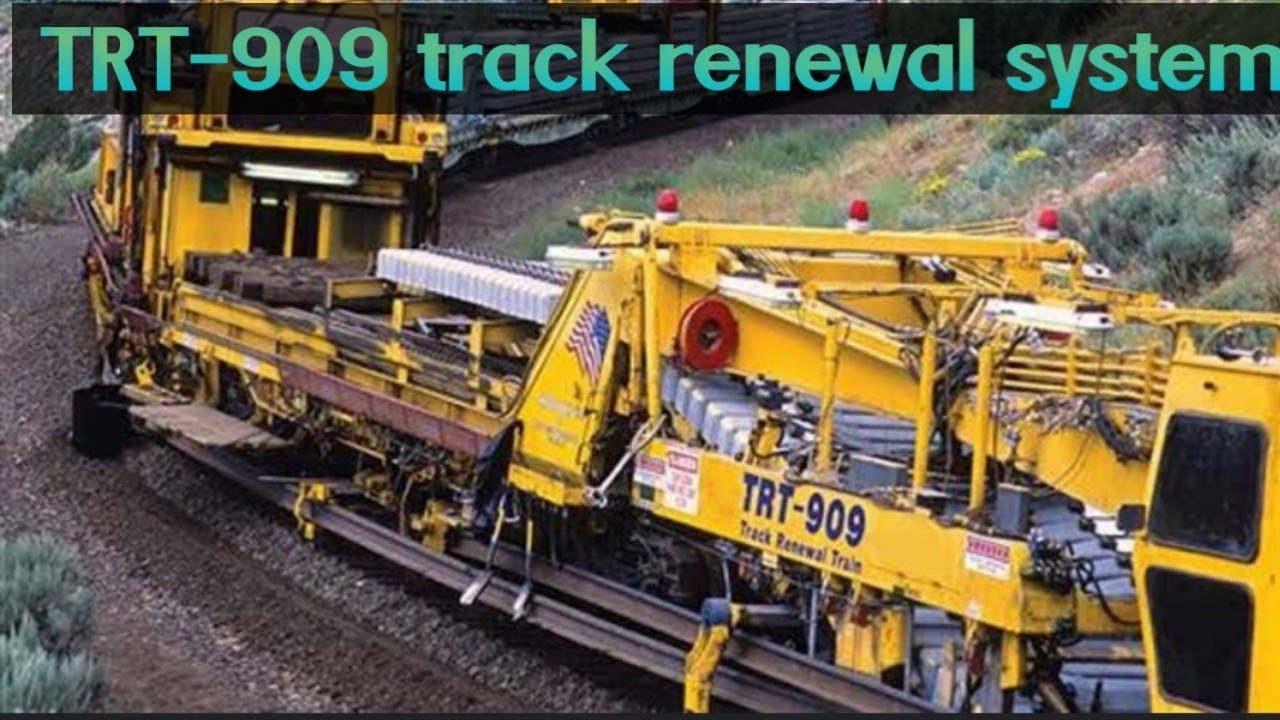 Harsco Rail's TRT-909 track renewal system